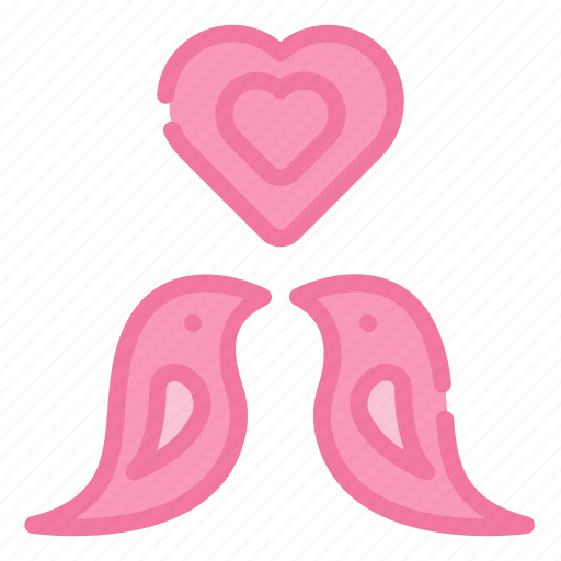 Love birds, love, valentine, heart, romantic, romance, happy icon - Download on Iconfinder