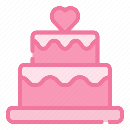 Wedding cake, love, valentine, heart, romantic, romance, happy icon - Download on Iconfinder