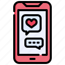 smartphone, love, heart, and, romance, messages