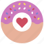 donut, loving, passion, donuts, heart 