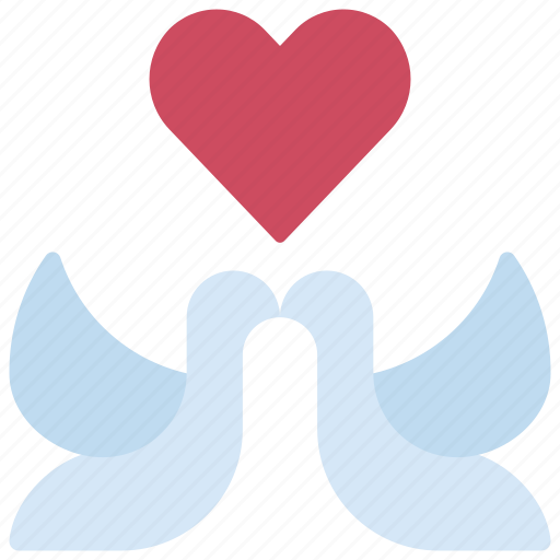 Doves, loving, passion, birds, heart icon - Download on Iconfinder