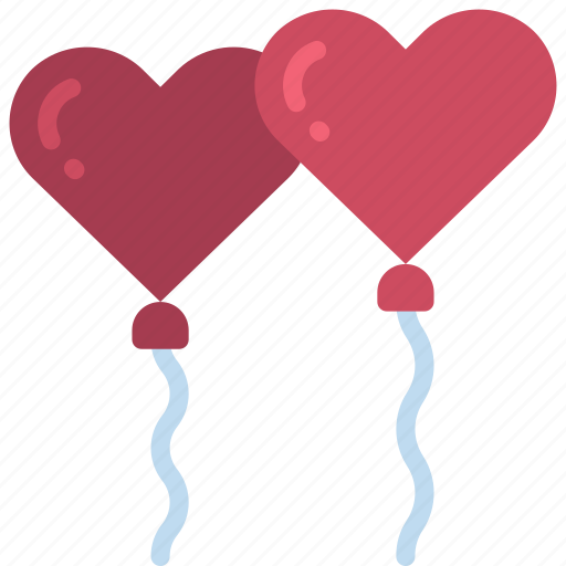 Heart, balloons, loving, passion, balloon icon - Download on Iconfinder