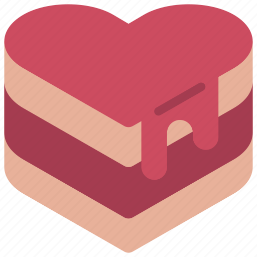 Heart, cake, loving, passion, food icon - Download on Iconfinder