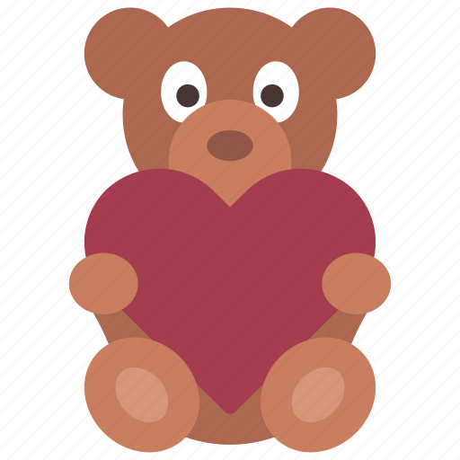 Heart, teddy, bear, loving, passion icon - Download on Iconfinder