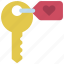 keychain, loving, passion, keys, key 