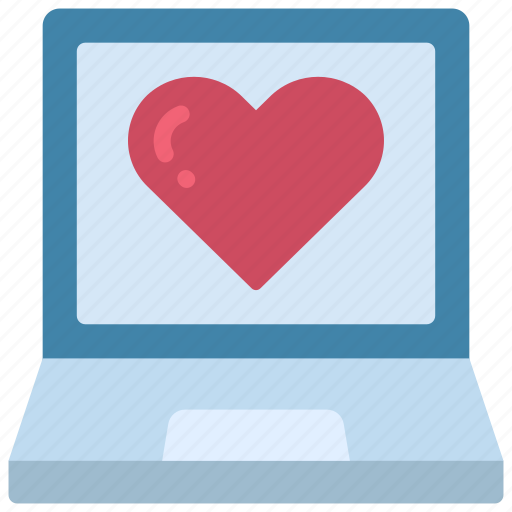 Laptop, loving, passion, heart, computer icon - Download on Iconfinder