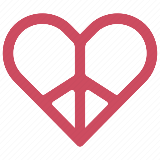 Peace, heart, loving, passion, peaceful icon - Download on Iconfinder