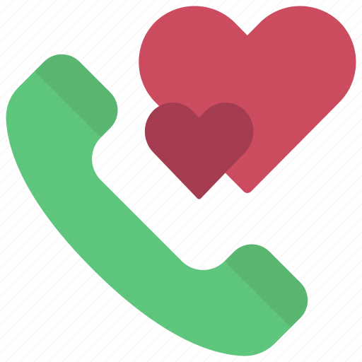 Phone, call, loving, passion, heart icon - Download on Iconfinder