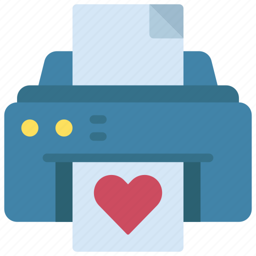 Printing, heart, loving, passion, note icon - Download on Iconfinder