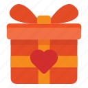 gift, box, valentines, couple