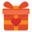 gift, box, valentines, couple 