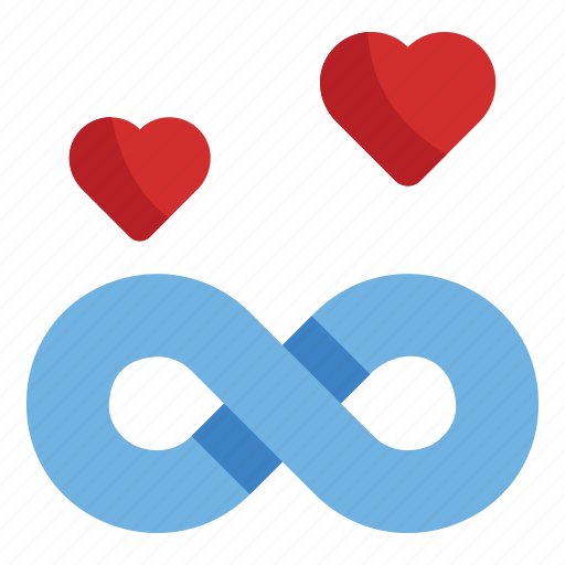 Infinity, love, forever, heart, eternity, like, romantic icon - Download on Iconfinder