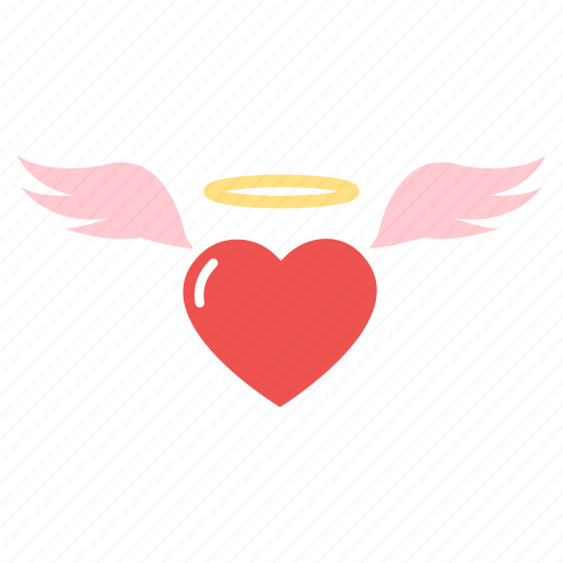 Angel, flying, heart, love, wing icon - Download on Iconfinder