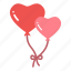 balloon, heart, love, valentine 