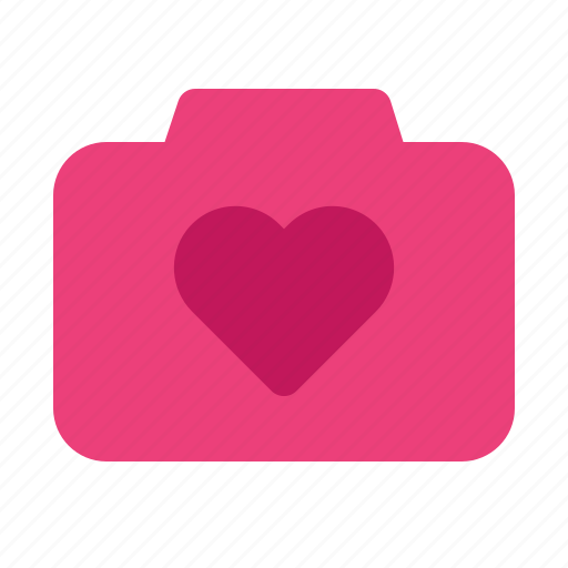 Camera, heart, love, photography, picture, romance, valentine icon - Download on Iconfinder