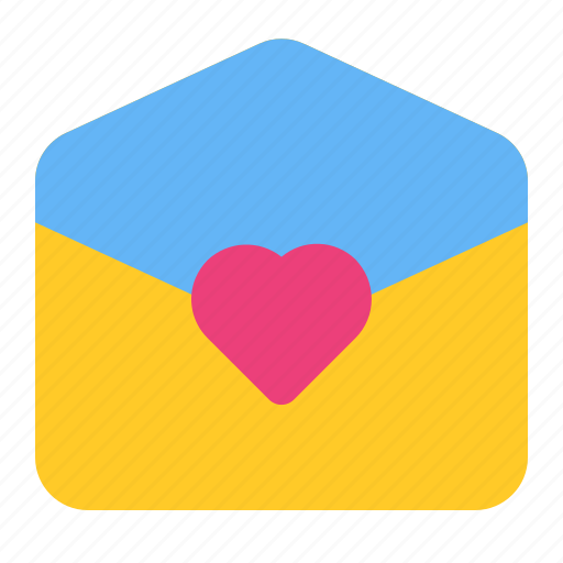 Email, heart, letter, love, mail, open, romance icon - Download on Iconfinder