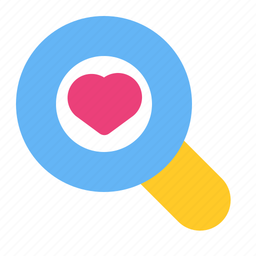 Find, heart, love, romance, search, valentine, wedding icon - Download on Iconfinder