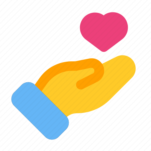 Gift, give, hand, heart, love, romance, valentine icon - Download on Iconfinder