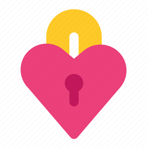 Heart, lock, love, private, romance, valentine, wedding icon - Download on Iconfinder