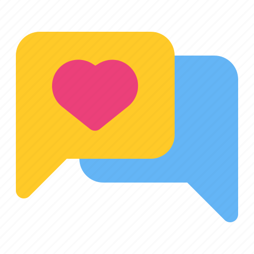 Chat, communication, heart, love, message, romance, wedding icon - Download on Iconfinder