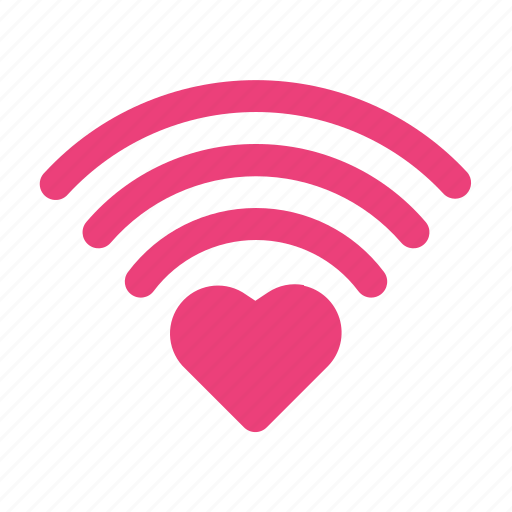 Connect, connection, heart, love, romance, signal, valentine icon - Download on Iconfinder