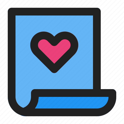 Document, favorite, file, heart, love, romance, valentine icon - Download on Iconfinder