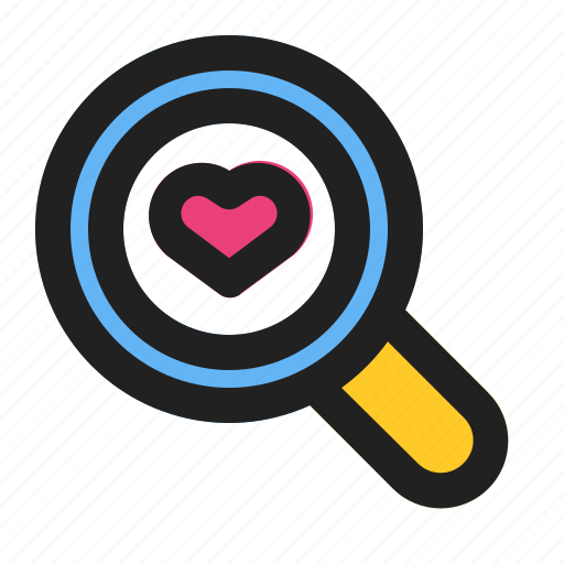 Find, heart, love, romance, search, valentine, wedding icon - Download on Iconfinder
