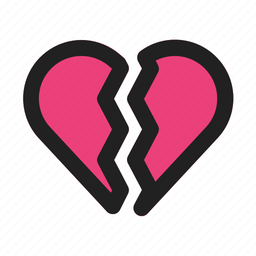 Broke, broken, cry, heart, hurt, love, valentine icon - Download on Iconfinder