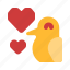 bird, love, valentine, romance 