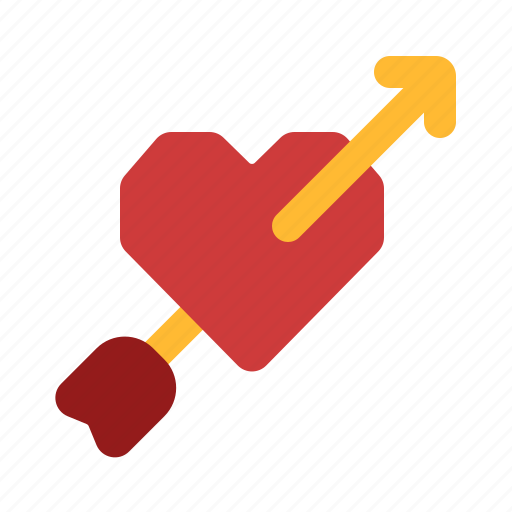 Fall, in, love, valentine, romance, arrow icon - Download on Iconfinder