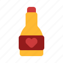 wine, love, valentine, romance, bottle