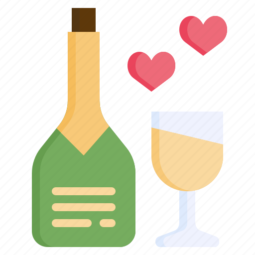 Champagne, alcoholic, drinks, party, love, wedding icon - Download on Iconfinder