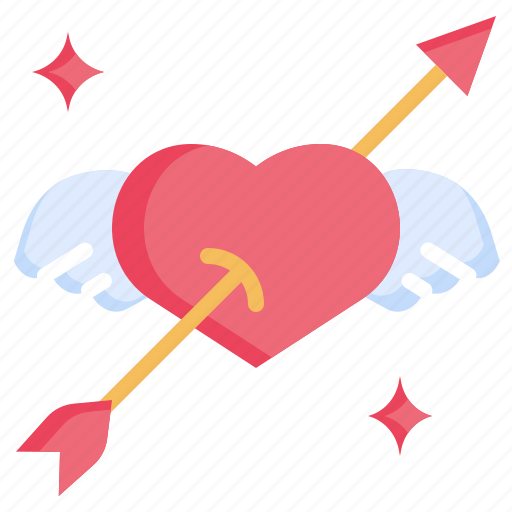Heart, arrow, valentines, arroe, love, romantic icon - Download on Iconfinder