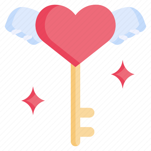 Key, love, heart, romance, valentines icon - Download on Iconfinder