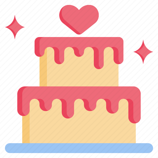Wedding, cake, sweet, love, and, romance, food icon - Download on Iconfinder