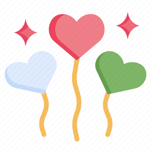 Ballons, love, heart, party, romance icon - Download on Iconfinder