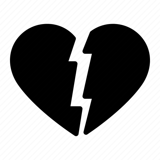 Break up, broken, divorce, heart, love icon - Download on Iconfinder