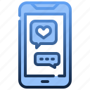 smartphone, love, heart, and, romance, messages