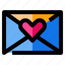 envelope, heart, love, mail, message