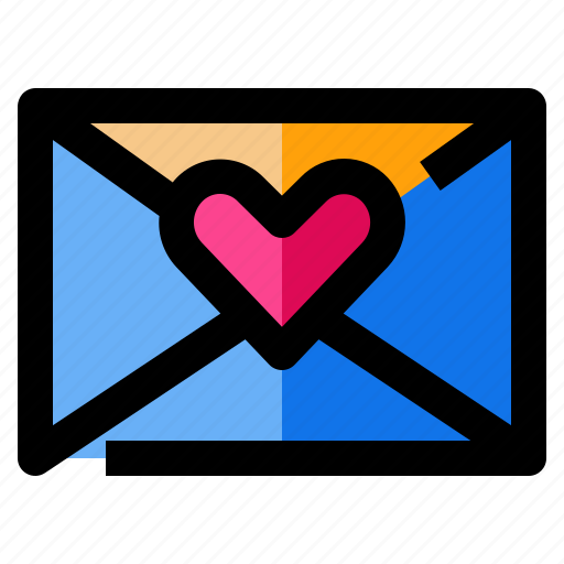 Envelope, heart, love, mail, message icon - Download on Iconfinder