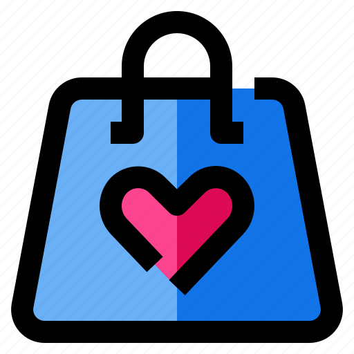 Bag, handbag, heart, love, purse icon - Download on Iconfinder