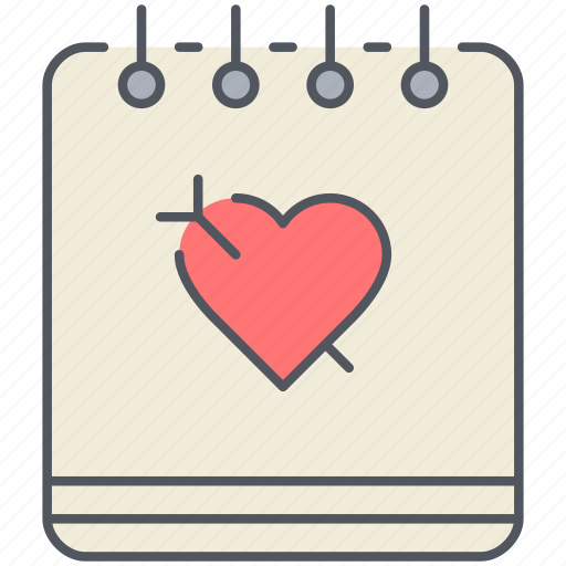 Diary, journal, love, notebook, notes, romance, valentines icon - Download on Iconfinder