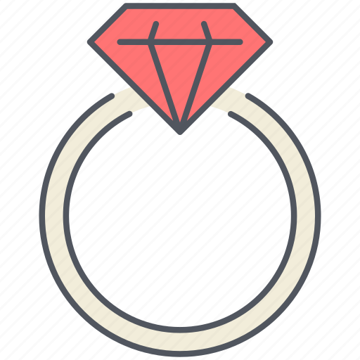 Ring, diamond, engagement, proposal, romantic, valentines, wedding icon - Download on Iconfinder