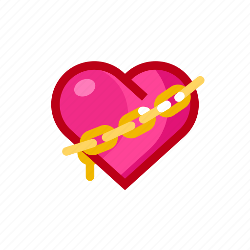 Chain, heart, love, valentine icon - Download on Iconfinder