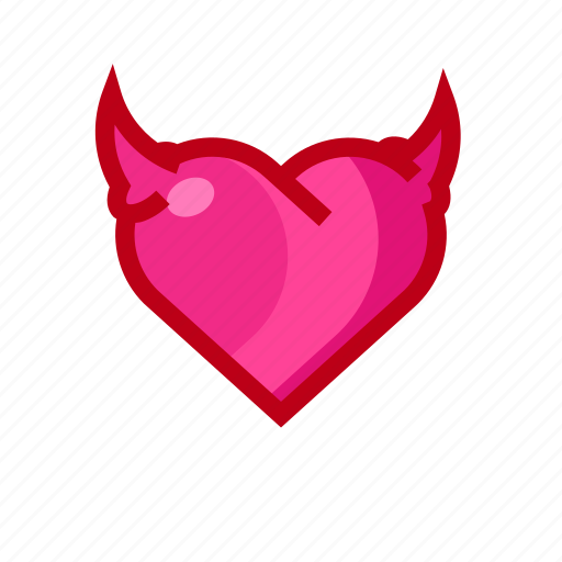 Devil, evil, heart, love, valentine icon - Download on Iconfinder