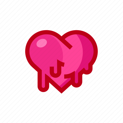 Heart, love, melting, valentine icon - Download on Iconfinder