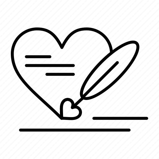 Heart, love, pen, wedding icon - Download on Iconfinder
