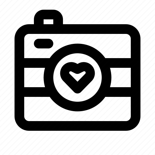 Camera, heart, love, photography, picture, romance, valentine icon - Download on Iconfinder