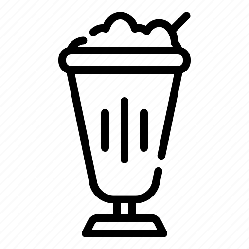 Milkshake, milk, drink, glass, cup icon - Download on Iconfinder