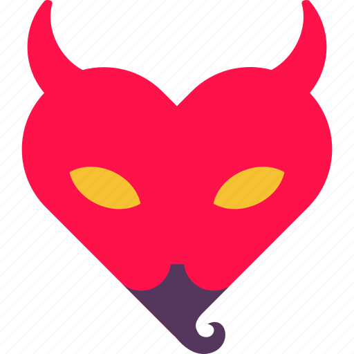 Beard, demon, devil, evil, goatee, heart, love icon - Download on Iconfinder